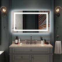 Ktaxon Wall Mounted Lighted Vanity Mirror LED Bathroom Mirror anti Fog a... - $209.87