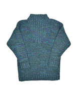 DD Sloane Chunky Knit Sweater Womens S Mock Neck Multicolor Retro 90s Gr... - £19.36 GBP