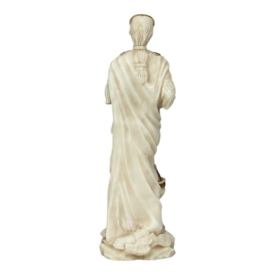Statua di Hestia, dea della casa e della famiglia - scultura in patina grigia... Item image 5