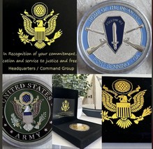 NEW  U.S. Army Home of The Infantry Fort Benning, GA Challenge Coin USA AMY - £19.85 GBP