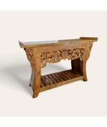 Teak Wood Sideboard Natural White Wash Sideboard Solid Console Furniture... - $26,601.24 MXN+