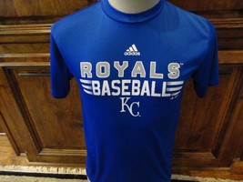 Blue Kansas City Royals Baseball Polyester MLB Shirt Youth L (14-16) EXC... - $14.80