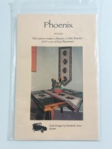 PHOENIX Quilt Pattern for Banner, Table Runner, Four Placemats By Elizab... - $9.89