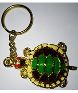 Gold Turtle With Colorful Shell  Keychain - $186.74 MXN
