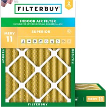 Filterbuy 24X25X4 Air Filter Merv 11, Actual Size: 23.75 X 24.75 X 3.63 Inches - £61.23 GBP