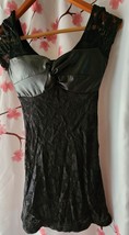 New Without Tags Women&#39;s Krazy Black Lace Short Sleeve Dress Size Small - £31.97 GBP