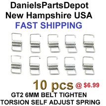 x10 GT2 6mm Timing Belt Torsion Self Adjusting Tighting Ez Spring 3D Printer Usa - £5.58 GBP