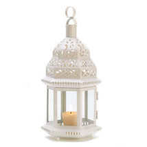 WHITE MOROCCAN STYLE LANTERN - $616.19 MXN