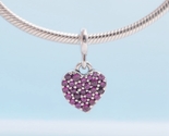 Me Collection Sterling Silver MY Love Heart MICRO Mini Dangle Charm  - $7.80