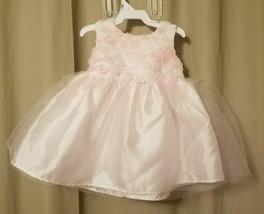 GEORGE - Pink Dress With Pink And White Rosettes on Bodice Size 18M    IR1 - £7.03 GBP