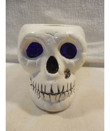 Vintage 1989 Holland Floral Ceramic Halloween Purple Eye Skeleton Skull ... - $261.85 MXN
