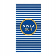 Nivea Sun Striped Beach Towel 59 In X 29,5 In -NEW- Free Shipping - £22.93 GBP