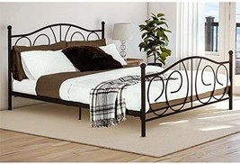 Dhp Victoria Metal Platform Bed, Queen, Bronze, Adjustable Base Height For - $174.99