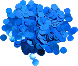 Blue Foil Confetti,Round Dots Glitter Table Confetti,Sparkling for Party Decorat - $12.85