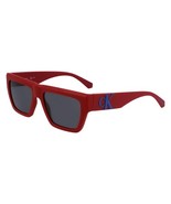 New CALVIN KLEIN JEANS CKJ-23653S 600 Matte Red Sunglasses with Grey Lenses - €58,99 EUR