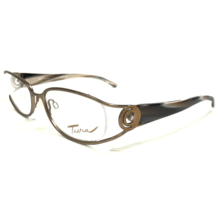 Tura Brille Rahmen Mod.392 BRN Glänzend Tönend Kristalle Semi Gerahmt 53-18-130 - £46.86 GBP