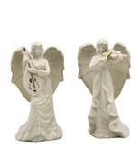 Lenox Angel Figurines Violin &amp; Cello Ivory China with Gold Accents Porce... - $79.95
