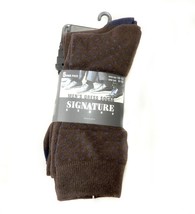 Signature Brands Men&#39;s 5 Pack Dress Sock Brown Premium Quality Socks - £10.50 GBP