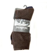 Signature Brands Men&#39;s 5 Pack Dress Sock Brown Premium Quality Socks - £10.46 GBP