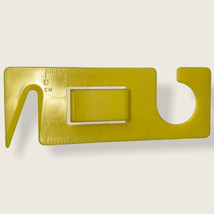 Tupperware 898 Yellow Multi Tool Bookmark Letter Opener Ruler Gadget - $7.28