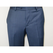 Men Suit BERLUSCONI Turkey 100% Italian Wool Super 180's 3pc Vested #Ber5 Navy image 10