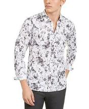Hugo Boss Mens Extra-Slim Fit Floral Shirt, Open White, Size XL - $80.00