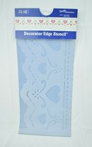 Plaid Decorator Edge Stencil #28770 - Eyelet Hearts (18&quot; x 8&quot;)  New - £6.67 GBP