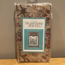 Traditions by Waverly Navarra Antique Scallop Valance Rod Pocket 52&quot;W X ... - $20.69 CAD