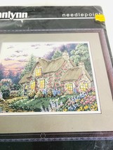 Janlynn English Cottage Needlepoint 06-13 Vintage 1995 18 x 14"  - £37.56 GBP