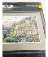 Janlynn English Cottage Needlepoint 06-13 Vintage 1995 18 x 14&quot;  - £37.71 GBP