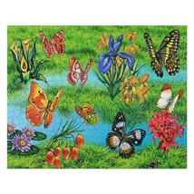 Butterflies in nature. Jigsaw puzzle 252 pcs and 520 pcs. Jigsaw puzzle - £29.85 GBP