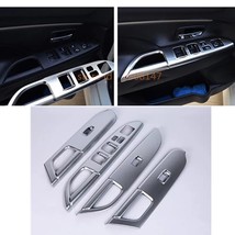 Car ABS chrome Interior inside inner door Window gl switch panel trim fe molding - £92.54 GBP