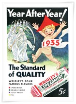 Print Ad Wrigley&#39;s Spearmint Gum 1935 New Year&#39;s Baby Vintage Advertisement - $12.30