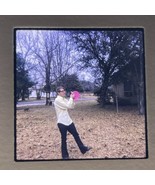 35mm Slide Man Catching Frisbee 1973 Color Photograph  - $196.00 MXN