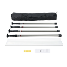 VEVOR Dust Barrier Poles, 12 Ft Dust Barrier System with 4 Telescoping P... - $78.99