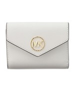 New Michael Kors Women&#39;s Greenwich Medium Envelope Tri-Fold Wallet Optic... - $162.46 CAD