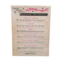 Vintage Sheet Music The Sound of Music 1959 Rogers Hammerstein Movie Soundtrack - £11.70 GBP