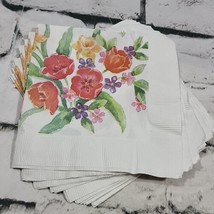 Vintage Decoupage Napkins Floral Luncheon Wildflowers Crafting Paper Lot... - £9.17 GBP