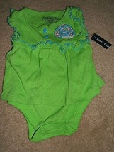 Faded Glory Newborn Baby Girl 1 Piece Tee Snap Crotch Ruffle Skirt (NEW) - $7.87