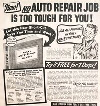 1948 Motor&#39;s Automotive Repair Manual Advertisement Automobilia Books E2H2 - $370.74 MXN