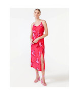 Scoop Women&#39;s Satin Midi Slip Dress with Side Slit - Size MED (8-10) - £15.92 GBP