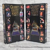 Grammy&#39;s Greatest Moments Volume I &amp; II Lot Of 2 VHS 1994 A Vision Entertainment - £14.87 GBP