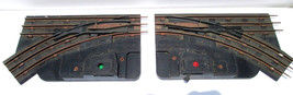 Vintage Louis Marx O27 Train Tracks Manual Control Switches LEFT &amp; RIGHT O Scale - £10.22 GBP