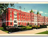 Springfield College Springfield Massachusetts MA Linen Postcard Y13 - £2.33 GBP