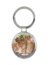 Cat : Gift Keychain Cute Animal Kitten Funny Friend - £6.31 GBP