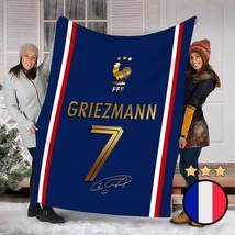 France Griezmann Champions 3 Stars FIFA World Cup Qatar 2022 Fleece Blanket  - £27.40 GBP+