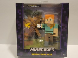 New Minecraft Survival Mode Series 2 Arrow Firing Alex Figure Collectible Rare - £42.36 GBP