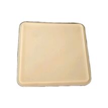 Tupperware 514-3 Square Container 9" x 9" x 3" White with Lid Vintage - $270.38 MXN