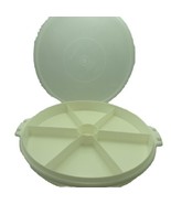 Vintage Tupperware Large Round Divided Serving Tray 405-2 with Lid- NO H... - $13.29 CAD