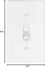 10-Pack Single-Gang Toggle Switch Wall Plate (Wall Switch Cover) in White - $7.86